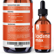 Load image into Gallery viewer, Nutrionika Nascent Iodine Drops - Liquid Iodine for Thyroid Support - Active Iodine for Hormonal Balance and Weight Support - Promotes Thyroid Edge Health - Boost Metabolism, Focus &amp; Energy (2 Fl Oz)
