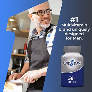 One A Day Men’s 50+ Multivitamins, Supplement with Vitamin A, Vitamin C, Vitamin D, Vitamin E and Zinc for Immune Health Support*, Calcium & more, 175 count