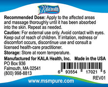 Load image into Gallery viewer, Kala Health MSMPure Maximum Strength Muscle &amp; Joint Comfort MSM Cream, Fast Acting &amp; Non-Staining Formula, Made in The USA, 2 oz
