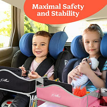 Load image into Gallery viewer, Pillani Kids Travel Tray for Car - Car Seat Tray for Kids Travel, Car Trays for Kids Roadtrip Essentials, Car Seat Table Tray for Kids Road Trip Activities - Toddler Lap Desk Organizer for Carseat
