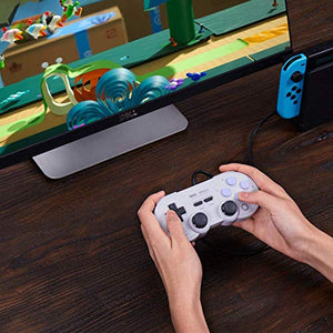 USB Game Controller for PC, 8Bitdo SN30 Pro Wired Controller/Gamepad for Raspberry Pi, Laptop and Nintendo Switch - (SN Edition)