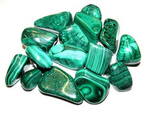 Load image into Gallery viewer, Zentron Crystal Collection: Natural Large Tumbled Green Malachite- Polished Authentic Wholesale Gemstones for Healing, Wicca, Reiki (1/2 Pound)
