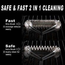 Load image into Gallery viewer, GRILLART Grill Brush Bristle Free &amp; Wire Combined BBQ Brush - Safe &amp; Efficient Grill Cleaning Brush- 17&quot; Grill Cleaner Brush for Gas /Porcelain/Charbroil Grates - BBQ Accessories Gifts for Men
