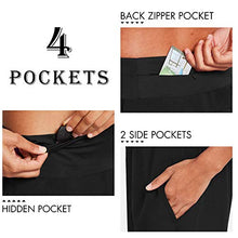 Load image into Gallery viewer, BALEAF Womens 5 Inches Knit Waistband Running Shorts with Liner Quick Dry Lounge Gym Walking Lined Shorts Back Zipper Pocket Black Size XS
