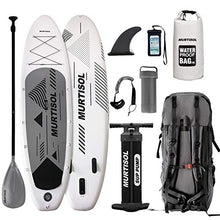 Load image into Gallery viewer, MURTISOL Inflatable Paddle Board Stand Up Paddle Board Memphis Black
