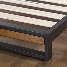 Load image into Gallery viewer, ZINUS Suzanne 37 Inch Metal and Wood Platform Bed Frame / Solid Wood &amp; Steel Construction, Chestnut Brown, Queen &amp; 10 Inch Green Tea Memory Foam Mattress / CertiPUR-US Certified, Queen
