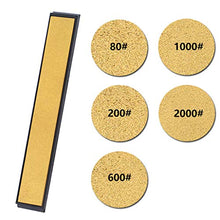 Load image into Gallery viewer, MEIYIN Gold Smooth Knife Sharpener Emery Diamond Whetstone Professional Fine-grained Polish
