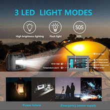 Load image into Gallery viewer, VOLO 300W Portable Power Station, 296Wh(80000mAh) Camping Lithium Battery Pack with 2AC 110V/ 1DC 12V/ 1DC 24V/ 1Car Cigarette Lighter/ 1QC3.0USB-C/ 2USB/Flashlight for Outdoor Camp Home Emergency
