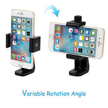 Load image into Gallery viewer, Vastar Universal Smartphone Tripod Adapter Cell Phone Holder Mount Adapter, Fits iPhone, Samsung, and all Phones, Rotates Vertical and Horizontal, Adjustable Clamp
