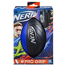 Load image into Gallery viewer, Nerf Pro Grip Football -- Classic Foam Ball -- Easy to Catch and Throw -- Great for Indoor and Outdoor Play -- Blue
