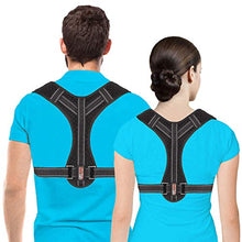 Load image into Gallery viewer, Posture Corrector for Men and Women - Upper Back Brace Straightener with Adjustable Breathable Clavicle Support Effective for Neck, Back and Shoulder Pain Relief Lumbar Support (Regular)

