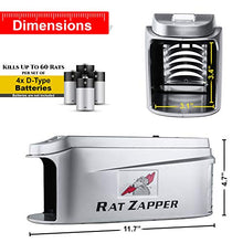 Load image into Gallery viewer, Rat Zapper - Electric Rodent Killer - Effective &amp; Humane Mouse Trap Killer for Rats &amp; Mice - Safe &amp; Clean
