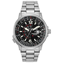 Load image into Gallery viewer, Citizen Men's Eco-Drive Promaster Air Nighthawk Pilot Watch in Stainless Steel, Black Dial (Model: BJ7000-52E)
