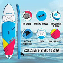 Load image into Gallery viewer, EGGORY Inflatable Stand Up Paddle Board,10'6"x 32"x 6" | SUP Surfboard with Premium SUP Accessories &amp; Backpack, Adj Paddle, Pump, Leash, Valve Adjuster | Youth &amp; Adult Surfing Boat
