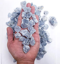 Load image into Gallery viewer, MINERALUNIVERSE 1 LB Celestite Crystal Rough Stones - Celestine Natural Stones - Raw Rocks Perfect for Cabbing, Tumbling, Lapidary &amp; Polishing and Reiki Healing

