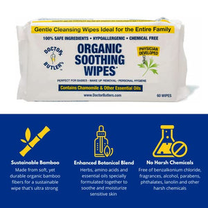 Doctor Butler's Hemorrhoid & Fissure Ointment & Organic Soothing Wipe Bundle