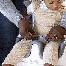 Load image into Gallery viewer, Ingenuity Baby Base 2-in-1 Booster Feeding and Floor Seat with Self-Storing Tray, Slate
