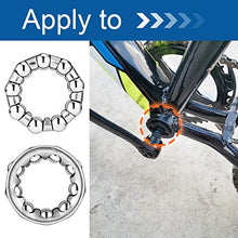 Load image into Gallery viewer, Jaceyon Bike Ball Bearing Retainer Replacement Mountain Bike Parts 1/4" x 9 Balls Repair Accessories for MTB Bicycle
