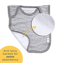 Load image into Gallery viewer, Burt&#39;s Bees Baby - Bibs, 4-Pack Lap-Shoulder Drool Cloths, 100% Organic Cotton with Absorbent Terry Towel Backing (Heather Grey)
