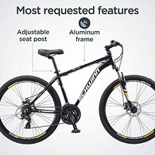 Load image into Gallery viewer, Schwinn GTX Elite Comfort Adult Hybrid Bike, Dual Sport Bicycle, 18-Inch Aluminum Frame, Black/Yellow
