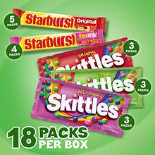 Load image into Gallery viewer, SKITTLES &amp; STARBURST Candy Full Size Variety Mix 37.05-Ounce 18-Count Box
