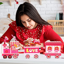 Load image into Gallery viewer,  3 Pieces Valentine Centerpiece Decorations Love Express Train Wooden Table Decorations Wedding Anniversary Centerpiece Signs
