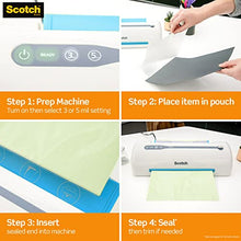 Load image into Gallery viewer, Scotch Thermal Laminating Pouches, 100 Pack Laminating Sheets, 3 Mil, 8.9 x 11.4 Inches, Education Supplies &amp; Craft Supplies, For Use With Thermal Laminators, Letter Size Sheets (TP3854-100)
