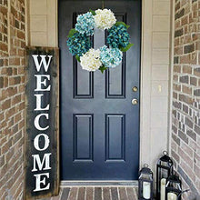 Load image into Gallery viewer, HEBE 16" Artificial Hydrangea Wreath for Front Door Flower Wreath Farmhouse Welcome Door Wreath Fall Autumn Thanksgiving Holiday Wall Window Hanging Decor

