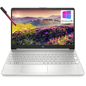 [Windows 11 Home] HP 15 15.6" Laptop Computer, Octa-Core AMD Ryzen 7 5700U up to 4.3GHz (Beat i7-1165G7), 8GB DDR4 RAM, 256GB PCIe SSD, WiFi 6, Bluetooth 5.2, Webcam, Type-C, Silver, 64GB Flash Drive