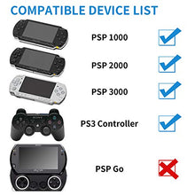 Load image into Gallery viewer, FunTurbo PSP Charger Cable, Playstation Portable Charger PSP Power Cord for Charging Sony PSP 1000 2000 3000 USB Data Cable &amp; Charging Cord 2-in-1 (2 Pack)
