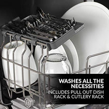 Load image into Gallery viewer, Farberware FDW05ASBWHA Complete Portable Countertop Dishwasher with 5-Liter Built-in Water Tank, 5 Programs, Baby Care, Glass &amp; Fruit Wash-Black/White
