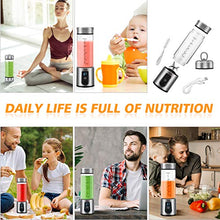 Load image into Gallery viewer, Portable Blender, G-TING Personal Smoothies Blender Cordless, Single Serve Mini Blender 450ml USB Rechargeable Small Juice Mixer Portable Juicer (Shakes, Smoothies, Home, Travel &amp; Gym) Food Grade
