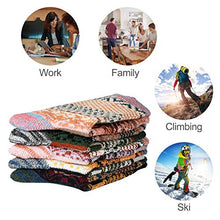 Load image into Gallery viewer, Women Winter Socks 5 Pairs Cotton Thick Knit Vintage Soft Cozy Casual Fuzzy Crew Socks Gifts
