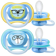 Load image into Gallery viewer, Philips AVENT Ultra Air Pacifier 18+ Months, SCF349/44, Blue, (Pack of 4)
