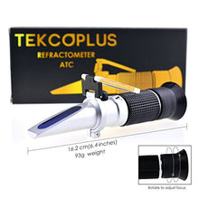 Load image into Gallery viewer, Refractometer for Grape Wine Making Dual-Scale - Automatic Temperature Compensation Alcohol 0-25% &amp; Brix 0-40% Hydrometer Specific Gravity
