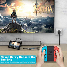 Load image into Gallery viewer, RREAKA Nintendo Switch Dock Portable Switch Charging Dock 4K HDMI TV Adapter Switch Docking Station Charger with USB 3.0 Dock 3.5mm Headphone Audio (Upgraded System)

