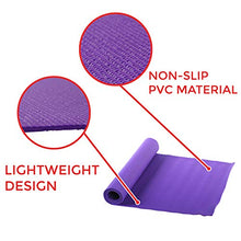 Load image into Gallery viewer, Sunny Health &amp; Fitness Yoga Mat (Purple) (031-P)
