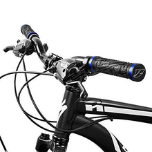 Load image into Gallery viewer, BV Bike Handlebar Grips, Double Lock-on Bicycle Grip Handle Bar End Holding Locking Grips, for MTB, BMX, Mountain, Downhill, Folding Bike (Blue)
