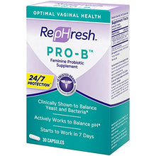 Load image into Gallery viewer, Rephresh Pro-B Probiotic Supplement for Women, 30 Oral Capsules
