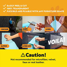Load image into Gallery viewer, Panther Armor Cat Scratch Deterrent Tape – Double Sided Sofa Anti Scratching Sticky Tape – Couch Corner Anti Cat Scratch Furniture Protectors from Cats - Cat Couch Protector - Couch Protector for Cats
