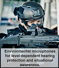 Load image into Gallery viewer, 3M PELTOR TEP-200 Tactical Earplug Kit, NRR 23dB, Rechargeable, Noise Reduction, Construction, Law Enforcement
