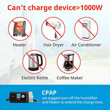 Load image into Gallery viewer, MAXOAK Portable Power Station BLUETTI EB150 1500Wh AC110V/1000W Camping Solar Generator Lithium Emergency Battery Backup with 2 AC outlet Pure Sinewave,DC12V,USB-C for Outdoor Road Trip Travel Fishing
