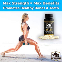 Load image into Gallery viewer, [270 Days] Best Value, Max Strength 10,000 iu Vitamin D3 and 1500 mcg Vitamin K2 Supplements. D3K2 Vegan Capsules for Bone and Heart Health. D3-K2 MK4 to Boost Immune System. Best K2D3 Vitamins 3pk
