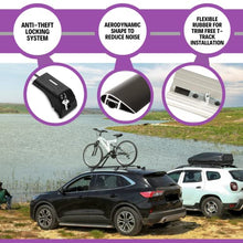 Load image into Gallery viewer, ERKUL Roof Rack Cross Bars for Kia Sorento | Aluminum Lockable Rooftop Luggage Crossbars Set to Carry Cargo Carrier, Canoe, Snowboard, Bike by ERKUL Car Accessories | Silver, 2021-2023
