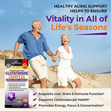 Load image into Gallery viewer, Glutathione Supplement Liver Detox with Quercetin Vitamin C Milk Thistle Alpha Lipoic Acid Liver Supplement &amp; Immune Support Pills - Natural Immunity Defense Health Formula &amp; Liver Cleanse 500mg 60ct
