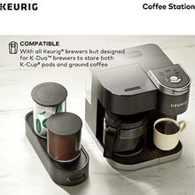 Load image into Gallery viewer, Keurig K-Cup Pod &amp; Ground Coffee Storage Unit, Coffee Storage, Holds up to 12 ounces of Ground Coffee &amp; 12 K-Cup Pods, Black

