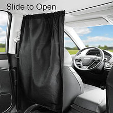 Load image into Gallery viewer, Ovege Car Divider Curtains Sun Shade-Privacy Travel Nap Night Car Camping Detachable Simple Curtain(Black)
