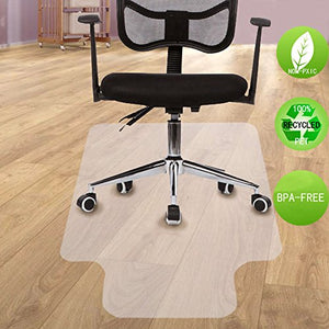 Office Chair Mat for Hard Wood Floors 36"x47" Heavy Duty Floor Protector Easy Clean