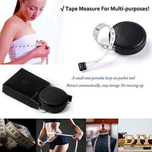 Load image into Gallery viewer, 3m/120&quot; Tape Measure Body Measuring Tape for Body Cloth Tape Measure for Sewing Fabric Tailors Medical Measurements Tape Dual Sided Leather Tape Measure Retractable (Black, 1 Pack)
