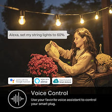 Load image into Gallery viewer, Kasa Outdoor Smart Dimmer Plug, IP64 Plug- in Dimmer for Outdoor String Lights, Compatible with Alexa, Google Assistant &amp; SmartThings, Long Wi-Fi Range 2.4Ghz, No Hub Required, ETL Certified(KP405)
